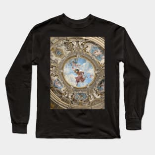 Ceiling of the rotunda of the painting gallery of the Chateau de Chantilly Long Sleeve T-Shirt